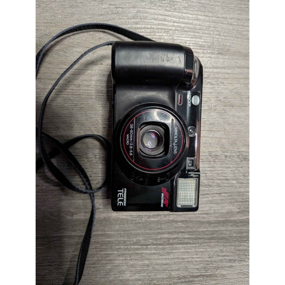 Minolta Freedom Tele 38-80mm AF 35mm Point & Shoot Film Camera w/ Strap